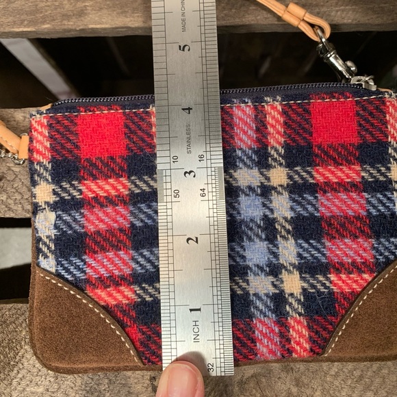 Coach Plaid Wool Wristlet Coin Change Purse(EUC) - Picture 10 of 16